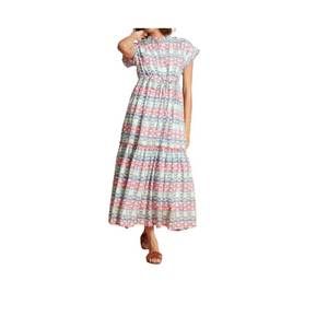 NEW RO'S GARDEN mumi midi dress in copcabana